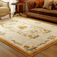 American Plush Largearea Nonslip Living Room Decorative Carpet Thick Fluffy Soft Bedroom Carpets Light Luxury Easy Care Home Rug 1