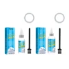 30/100ml Shoes Cleaner Kit with Tape & Brush Shoes Whitening Kit Multifunction White Shoe Cleaning Agent for Canvas Fabric 1