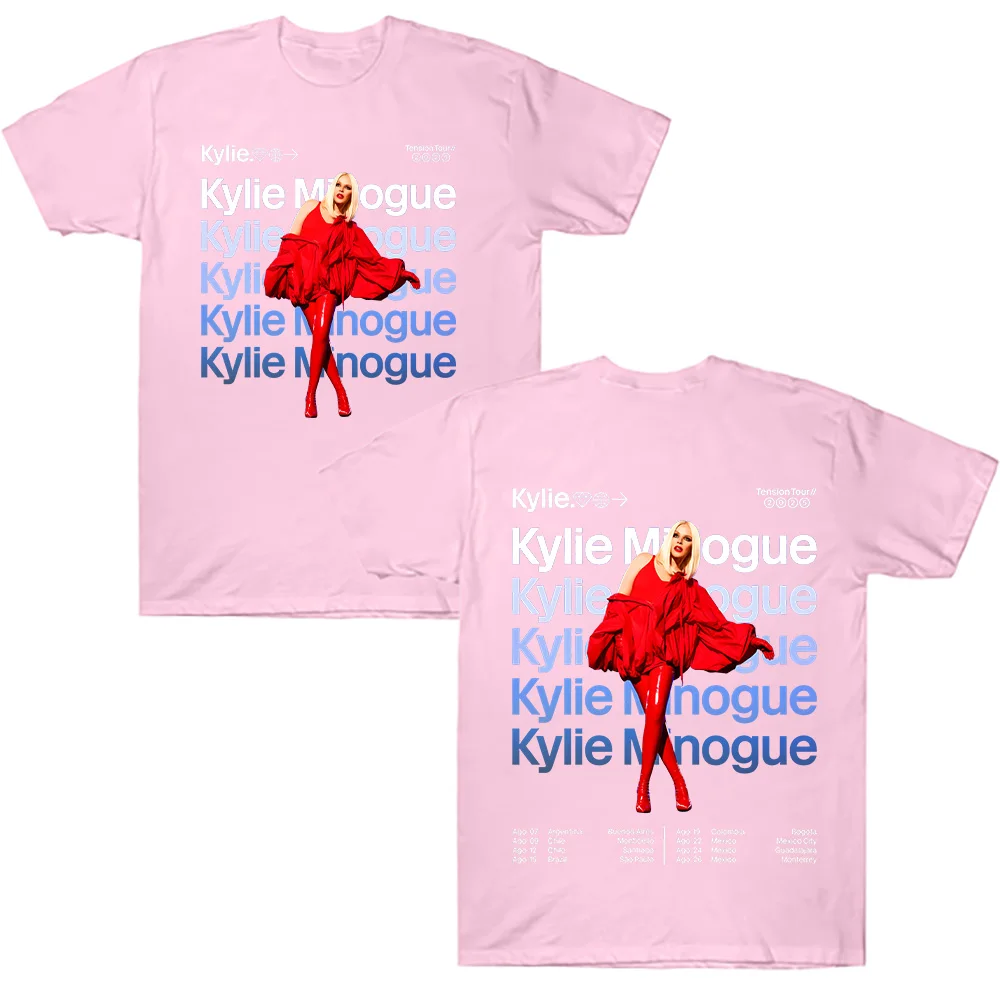 Kylie Minogue Tension Tour 2025 T Shirt Men Women's Cotton T