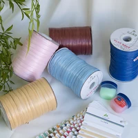 200M/roll Matte Raffia Yarn Plant Fibre Crochet Yarn for DIY Knitting Straw Hat Handbags Hand Knitting Yarn Handcraft 1