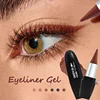 Coffee Brown Velvet Eyeliner Stick Matte Waterproof Long Lasting Eyeshadow Eyeliner Gel Pen Smooth Quick Drying Eyeliner Cream 1