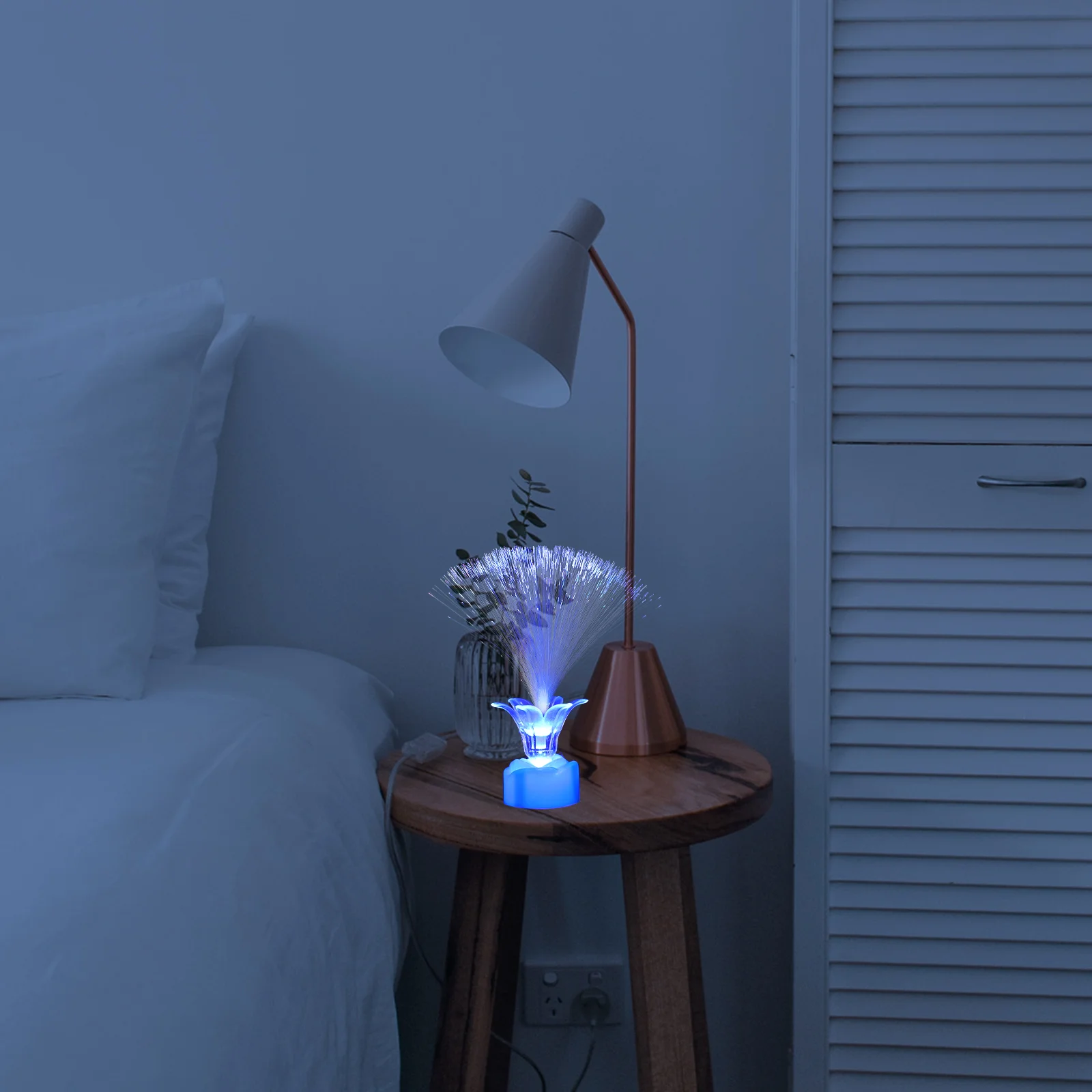 

10 шт., свадебные сувениры для вечеринки, Гипсофила, оптоволоконная фотолампа, ночная смена цвета сливы, Bossom