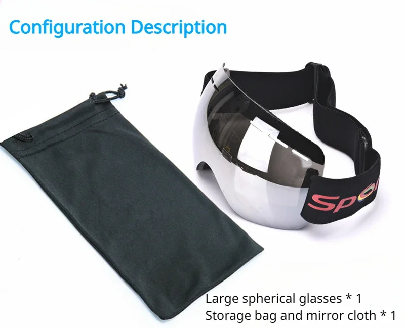 LIGHTWEIGHT Professional Ski Goggles, Men&Women,UV400, Adult Anti-fog,Snowboard Skiing Glasses,Ultra-light, Winter, Snow Eyewear 3