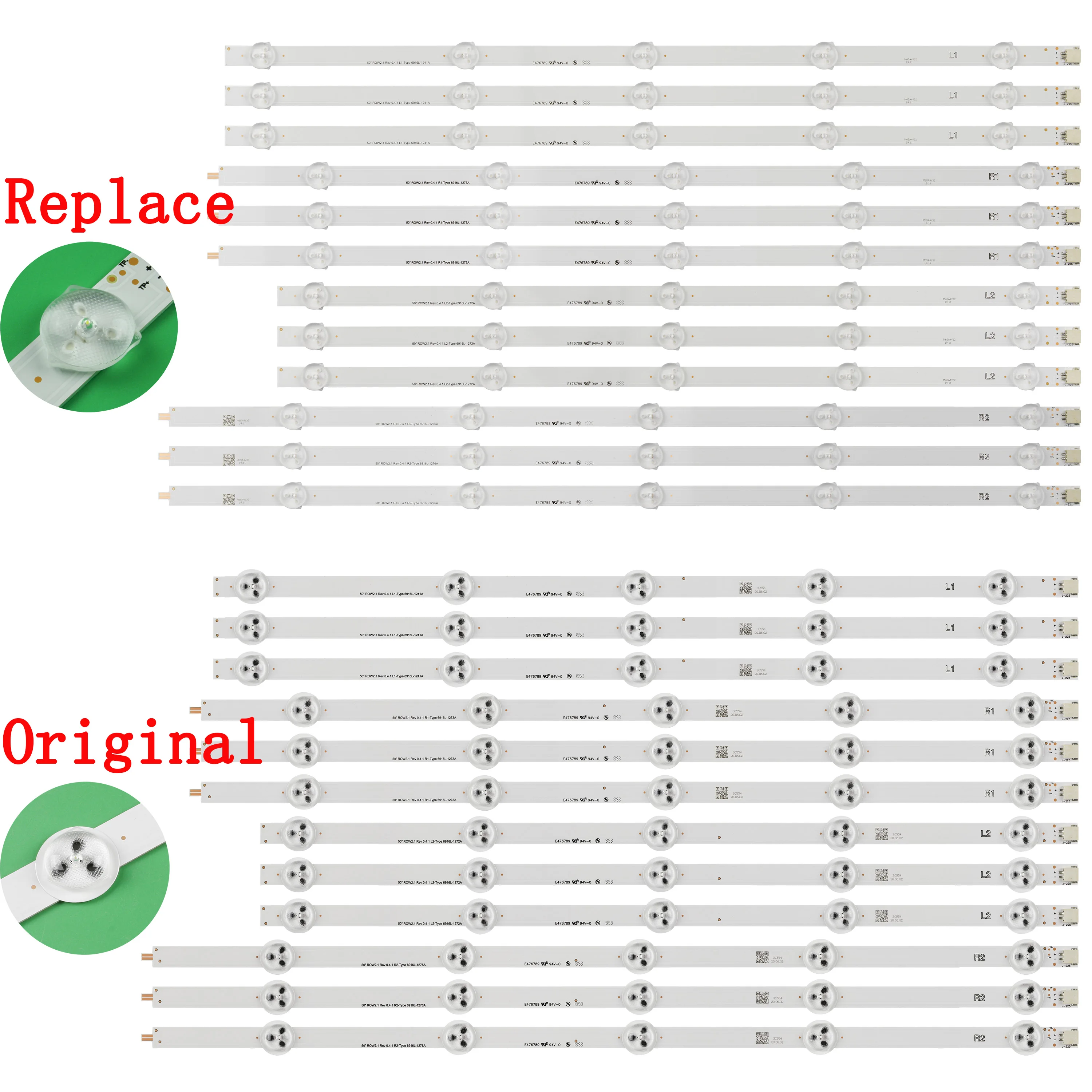 

LED Backlight strip For LG 50" TV 50LA6200 50LA6208 50LA616V 50LA621V 50LN5310 50LN540S 50LN575S-ZE AGF78401201 50LA6230