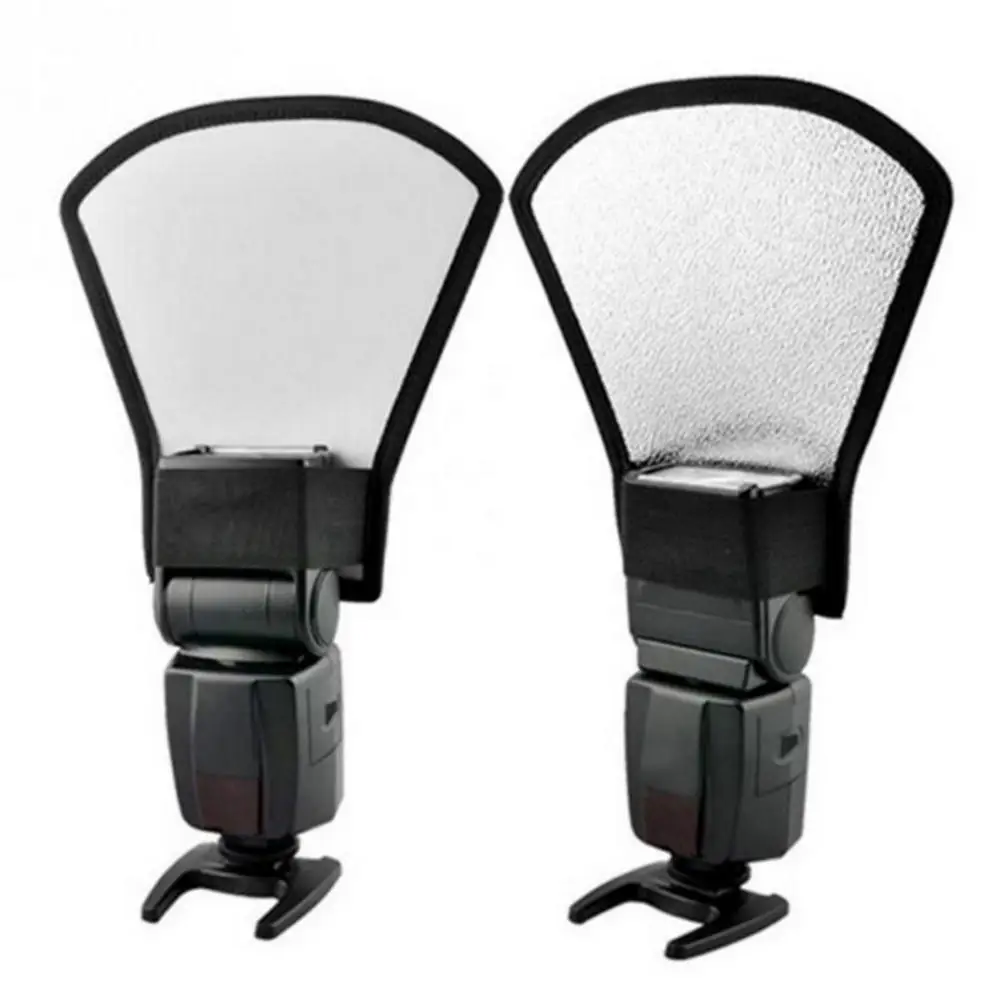 Photography Reflector Macro Photography Diffuser Two-Sided Silver/White Flash Light Reflector Board Camera Flash Diffuser Panel