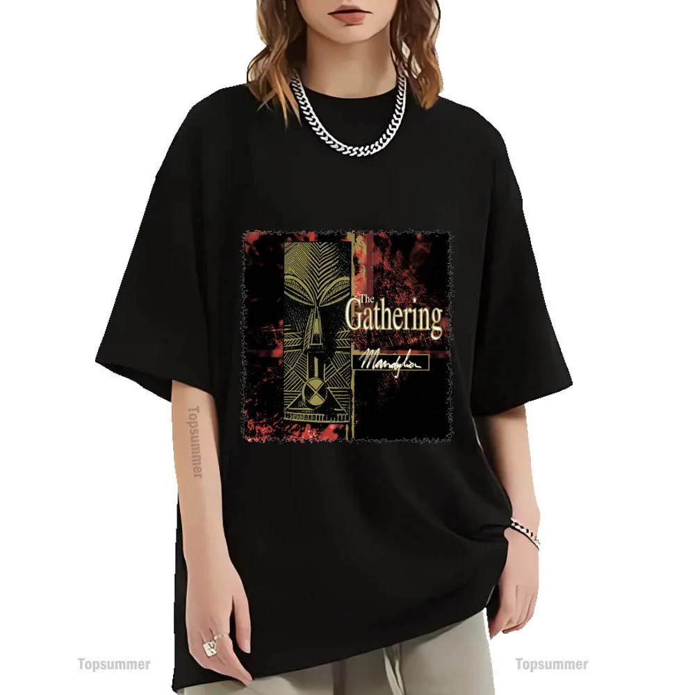 

Футболка с изображением альбома Mandylion, футболка с изображением танцующего турне, женская уличная одежда, черная футболка, мужские топы большого размера