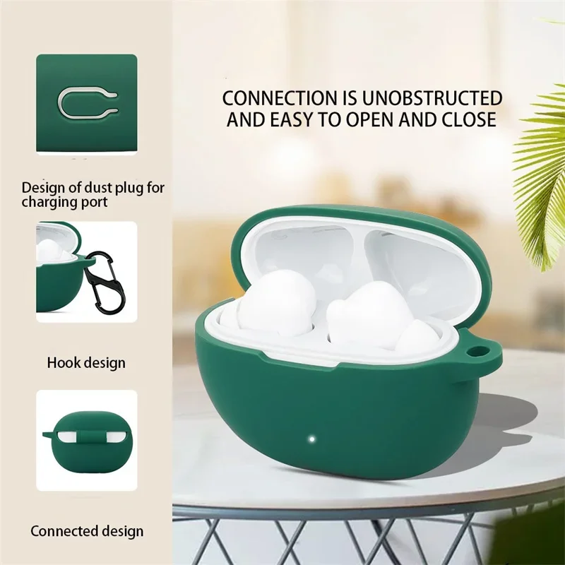 XINYEXIN Cover Per Honor X7a – Custodia In Silicone Morbido Con Motivo Floreale Verde. Ultra Sottile, Antiurto E Ricaricabile Wireless. - 3
