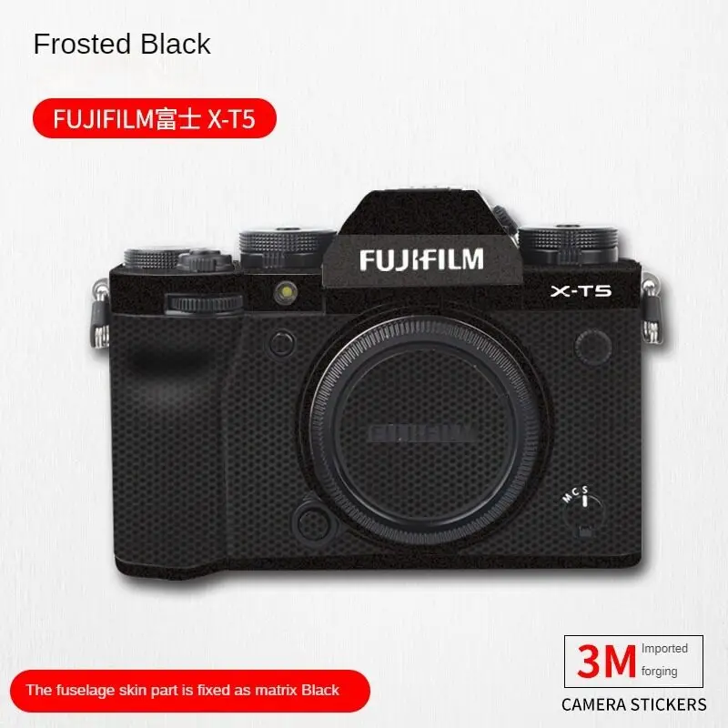 Ucons Anti-scratch Camera Sticker for Fujifilm X-T5 Skin Full Protective Sweat-Resistant 3M Pre-Cut Sticker for X-T5