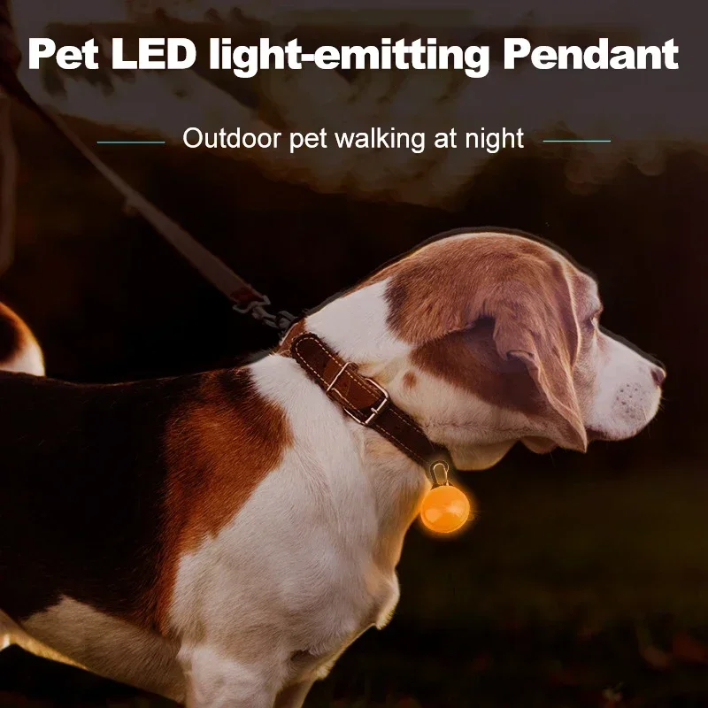 LED Lights Night Safety Dog Collar Glowing Pendant Pet Accessories Glow In The Dark Bright Necklace Dog Collar dog collar,pet collar,pet necklace