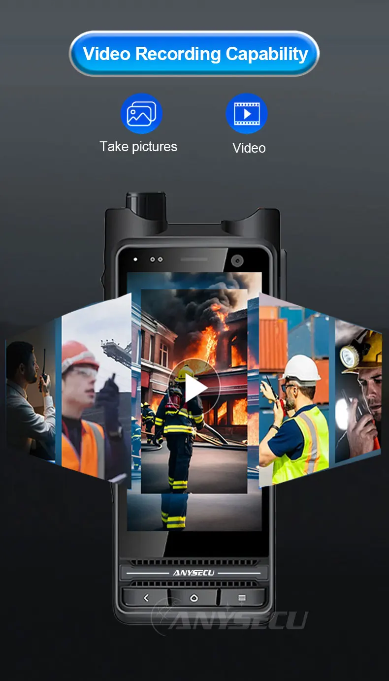 W69 Andriod 14 4G Network Radio With NFC WIFI GPS Work with ZELLO Real-ptt IP68