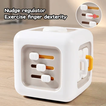 Multi-Purpose Montessori Baby Toys Early Learning Toys 6-In-1Cube Cognitive Toys Toddler Travel Toys Learning Educational Toys 4