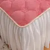 Luxury Velvet Couple Double Bed Sheet Bed Skirt Ruffles Thick Quilt Fitted Sheet with Tassels Decorative Mattress Cover 150 180 5