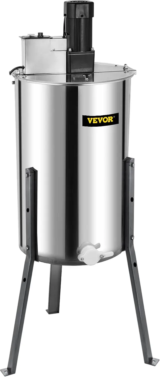 Electric Honey Extractor 3 Frame Bee Extractor Stainless Steel Honey Spinner with Stand Beekeeping Equipment
