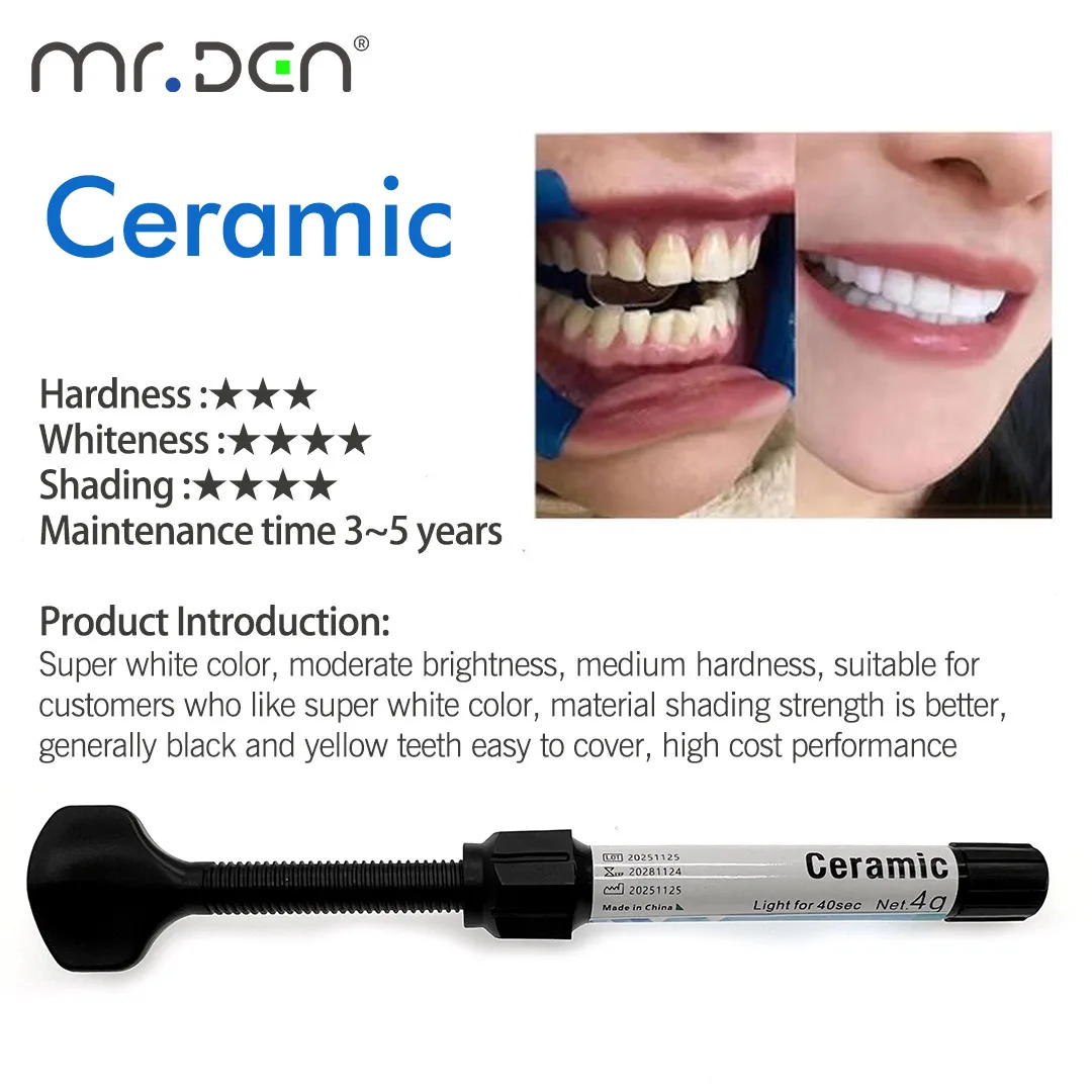 Materiali per lo sbiancamento dei denti Nano Scultura dentale Impiallacciature in resina dentale Colore naturale Stella bianca Ceramica bianca naturale bianca - immagine 5