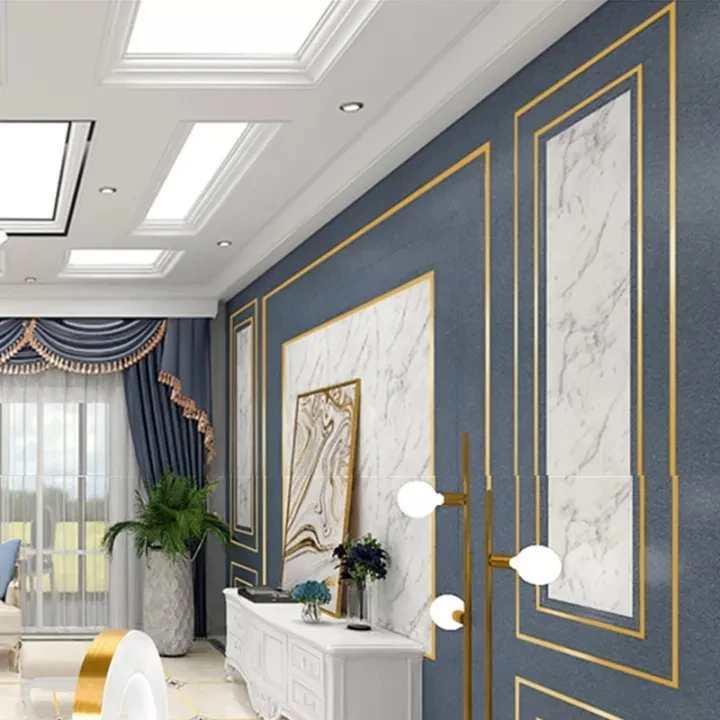 50M Gold black Self-Adhesive Tile Stickers Tape Floor Waterproof Wall Gap Sealing Strip Tile Beauty Seam Sticker Home Decoratio