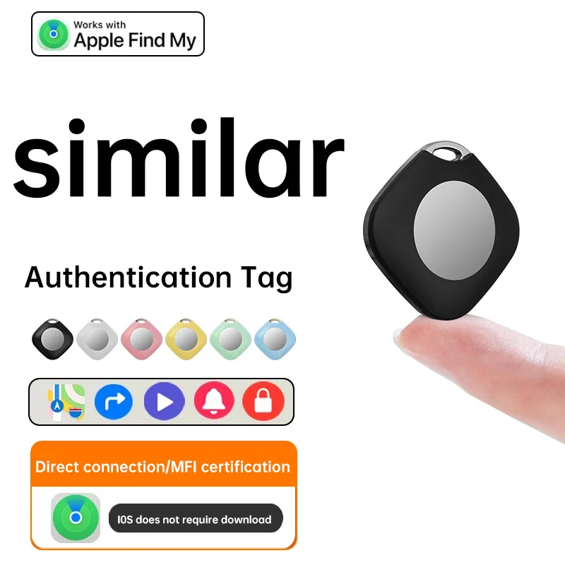 Smart Bluetooth GPS Tracker Apple Find My APP ITag Anti Lost Reminder Device MFI Rated Locator Car Key Pet Kids Finder