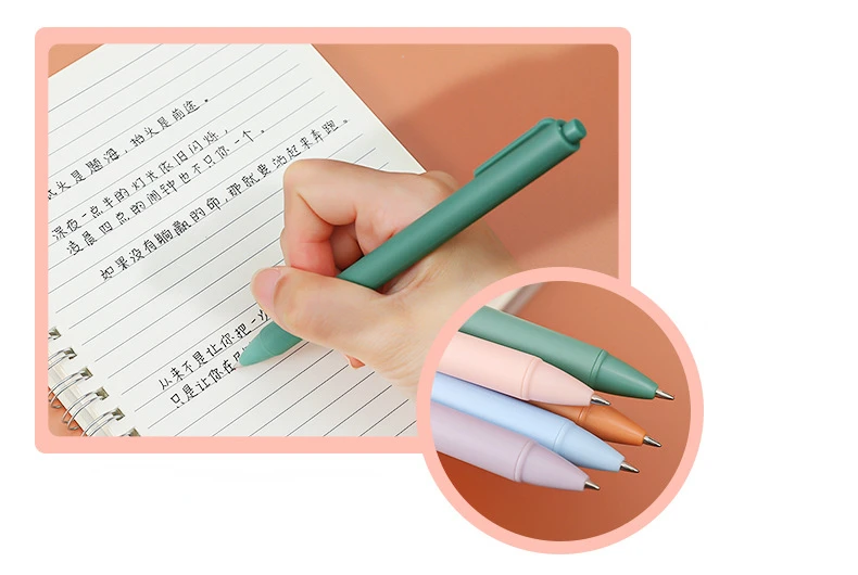 Mr. Paper 5 Style Macaron Color Gel Pens Student Exam Learn Simple Black Ink  Pen Good-Looking Office Accessories Stationery - AliExpress