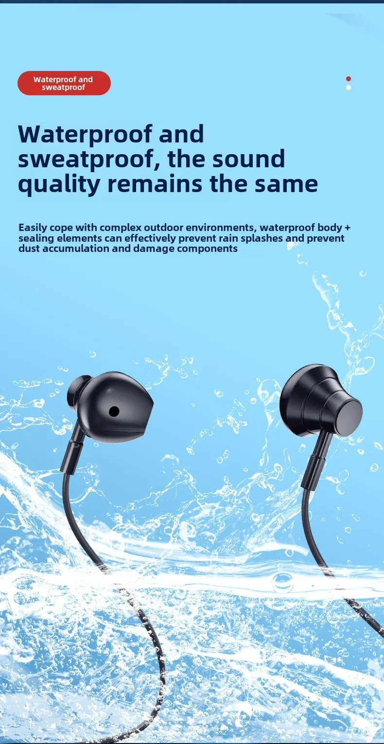 Stereo collar sports long battery life neck type pluggable TF card Bluetooth dig