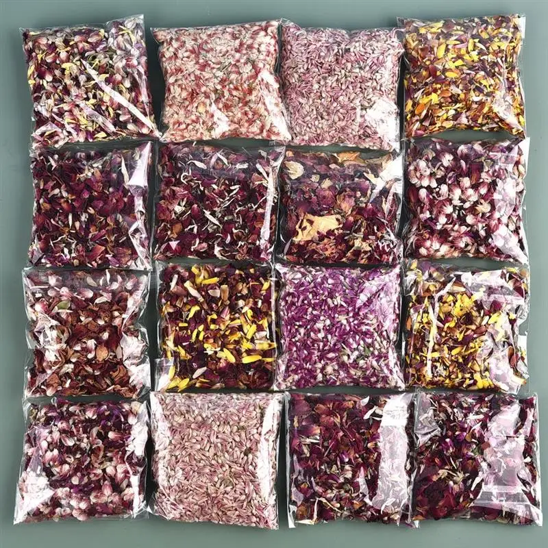 Description Picture 6 of item10g Natural Dried Flower Petals For Wedding Confetti Floral Bridal Shower Birthday Party Decor DIY Scented Candle Resin Material
