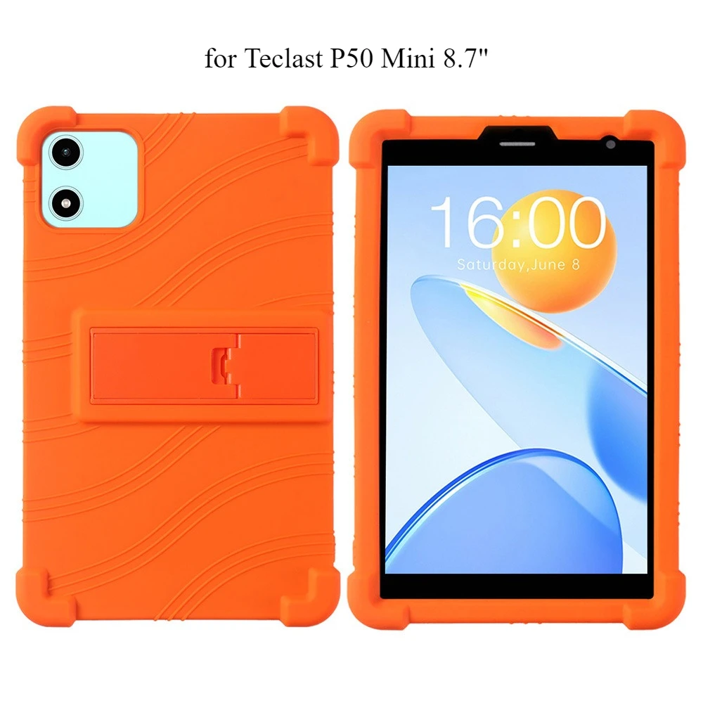 Shockproof Multi-Angle Stand Silicone Protective Tablet Case, 8.7 Inch