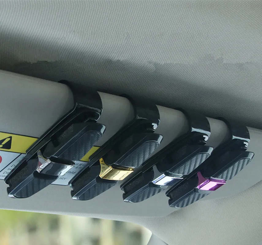 Sunglasses Holder Card Pen Sunglass Clip Car Auto Sun Visor Clip Holder