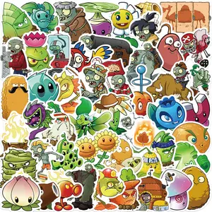 100/50/15 pcs Plants Vs Zombies Graffiti Deco Stickers + Free 2023