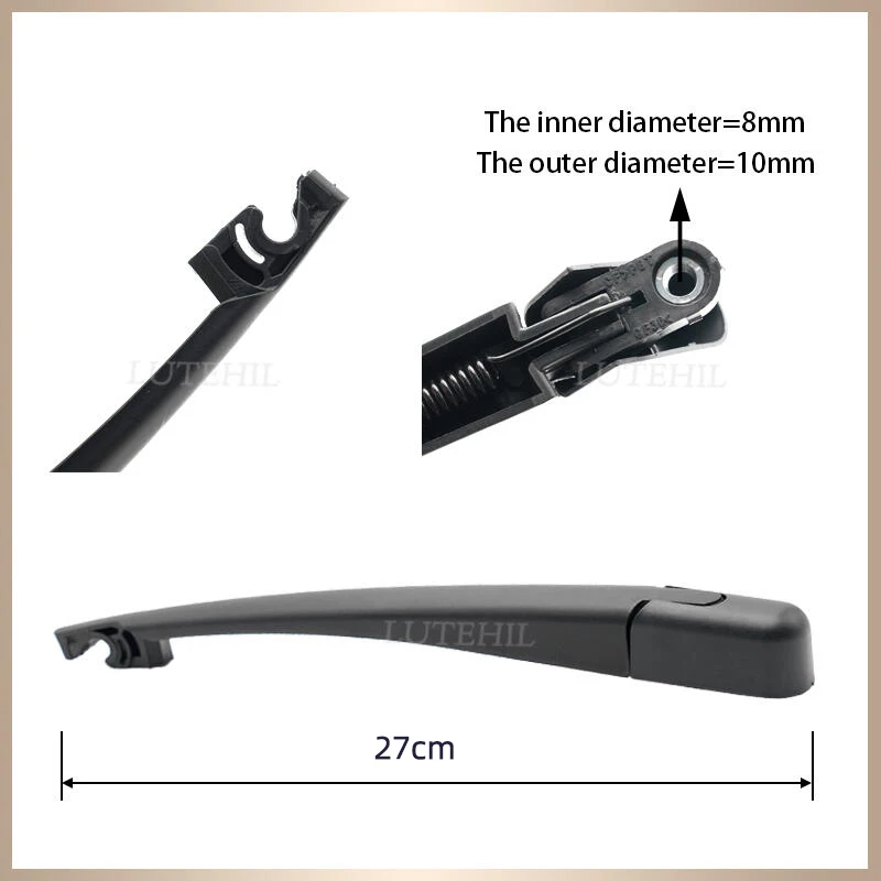 Wiper 12" Rear Wiper Blade & Arm Set Kit For KIA Sportage MK 3 SL 2010-2015 2011 2012 2013 Windshield Windscreen Tailgate Window 3