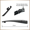 Wiper 12" Rear Wiper Blade & Arm Set Kit For SsangYong Kyron 2007 2008 2009 2010 2011 Windshield Windscreen Rear Window 3