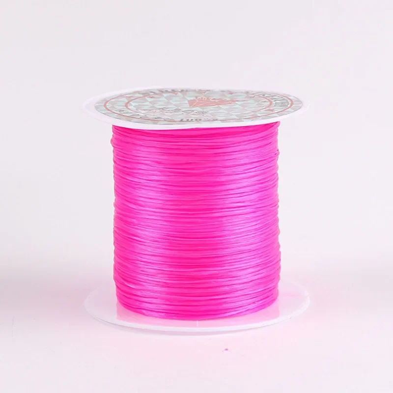10Meters 0.8mm Elastic Thread Round Crystal Line Nylon Rubber Stretchy Cord Elastic Rope for Jewelry Making Beading Bracelet