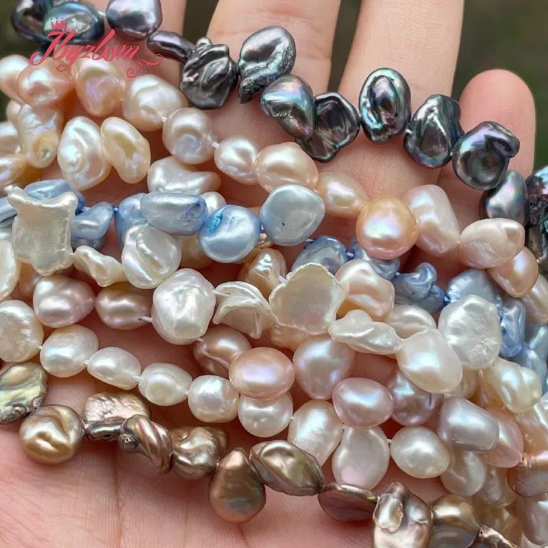 5x7-8x10mm Baroque Irreuglar Freefrom Natural Freshwater Pearl Spacer Beads for DIY Accessories Necklace Jewelry Making 15