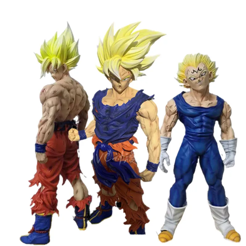 

43cm Dragon Ball Z Figure Son Goku Majin Vegeta Super Saiyan Action PVC Collection GK Statue Model Figurine Toys Kids Gifts