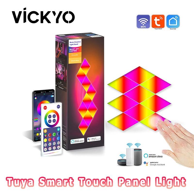 Vickyo Smart Quantum Lamp Tuya Wifi App Touch Panel Night Light Music