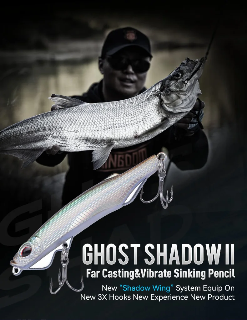 Kingdom Ghost Shadowⅱ Fishing Lures Sinking Pencil 11g 16g ...