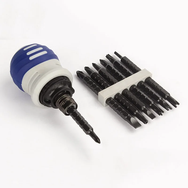 

Multifunctional ratchet telescopic screwdriver Double head special-shaped triangular phillips Y U screwdriver set 13 in 1