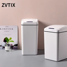 

8/10l Plastic Smart Electric Garbage Cans With Lid Automatic Induction Waste Paper Baskets Composting Waterproof Recycle Waste