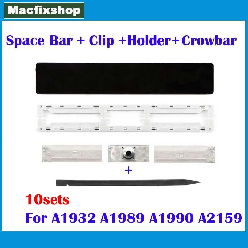10 Set A1932 A1989 A1990 Space Key 2018 2019 Per Macbook Air Pro Retina 13 ''15" A2159 Space Bar Key Cap Tasti Keycap Con Clip