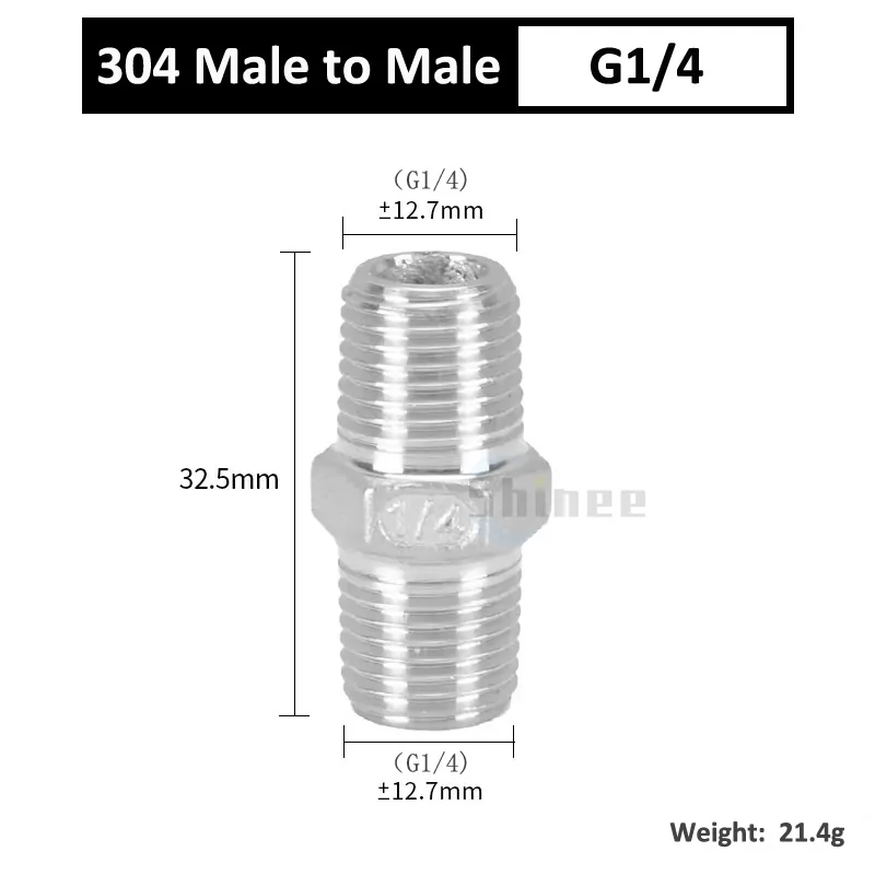 1/8" 1/4" 3/8" 1/2" 3/4" 1" Male To Male Thread Stainless Steel 304 Pipe  Connector Nipple Fittings Johor Bahru (JB), Selangor, KL, Malaysia Supplier  | SPLT CONSULT RE ENGRG SVCS SDN BHD 12x8mm-3/8" Male 304 Stainless Steel Hex Quick Joint Fitting Q