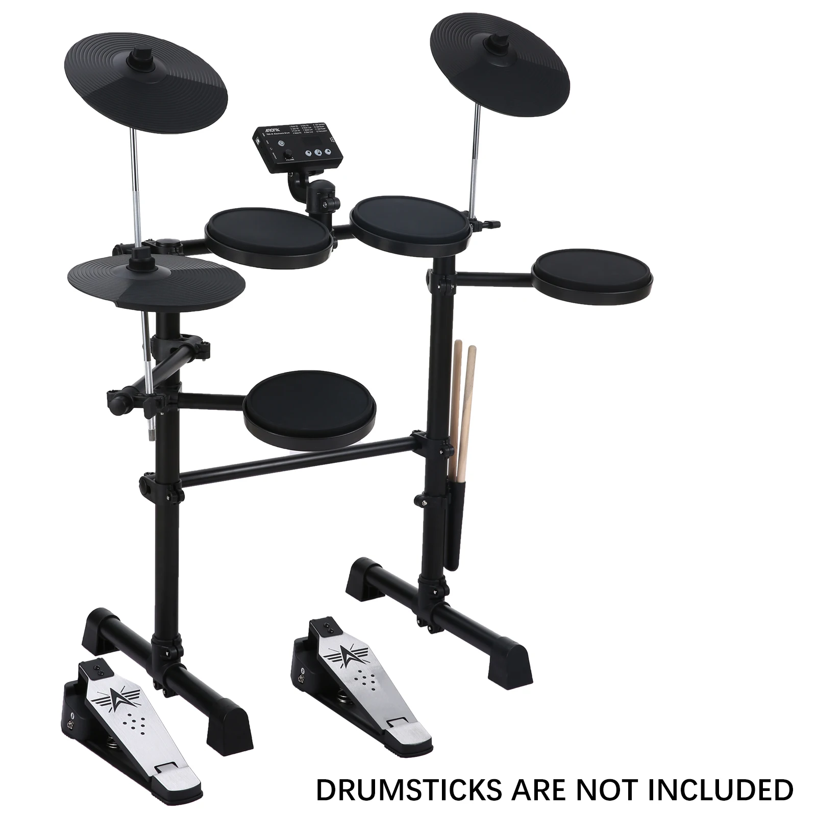 Electric Drum Set 8 Piece Electronic Drum Kit for Adult Beginner 144 Sounds Hi-Hat Pedals and USB MIDI Connection Birthday Gifts