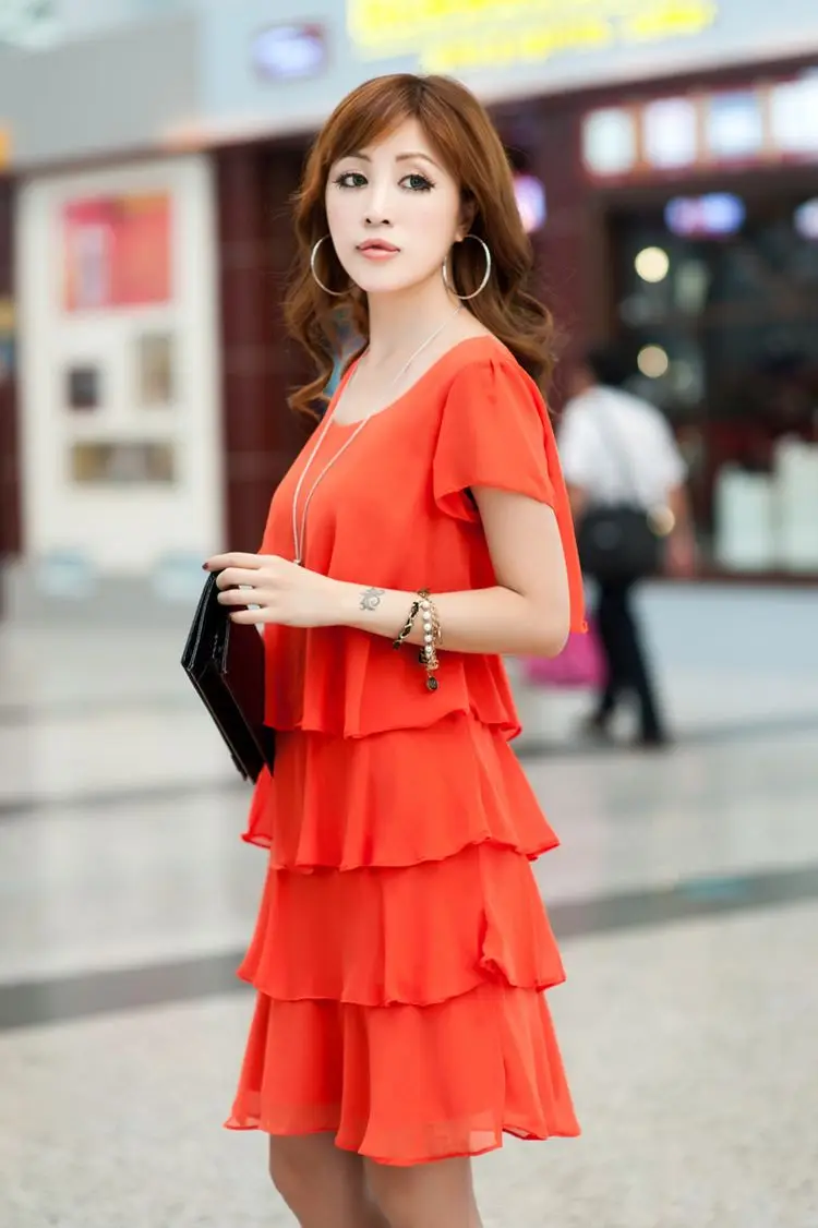 Elegant Tiered Chiffon Summer Dress Sa7719f130d674895986e555a0b096f9cW