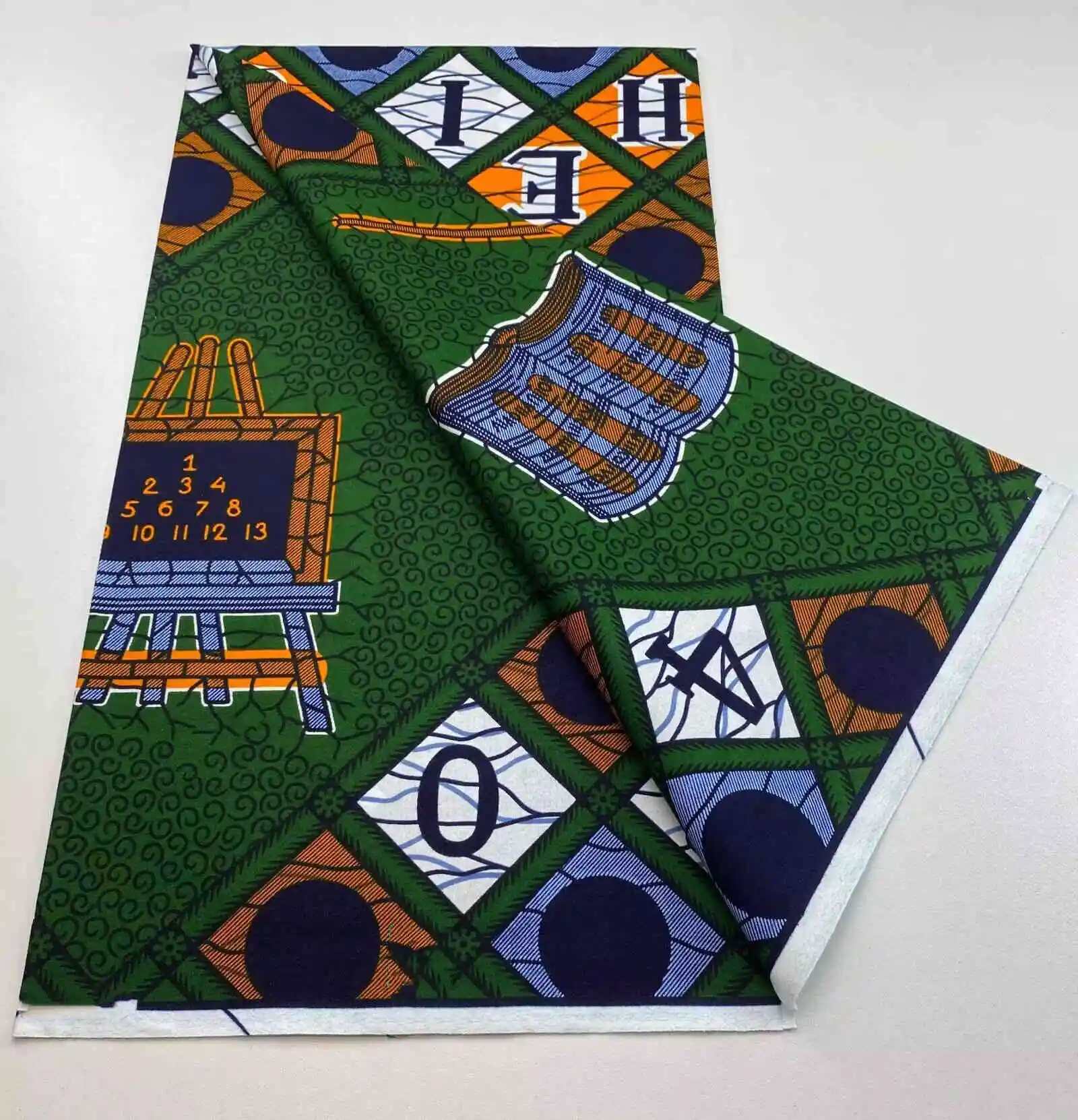 2025 100% Cotton Newest Block Real Wax Print Fabric African Ankara Wax Fabrics Soft Dutch Sewing Ghana Wax Fabric 4