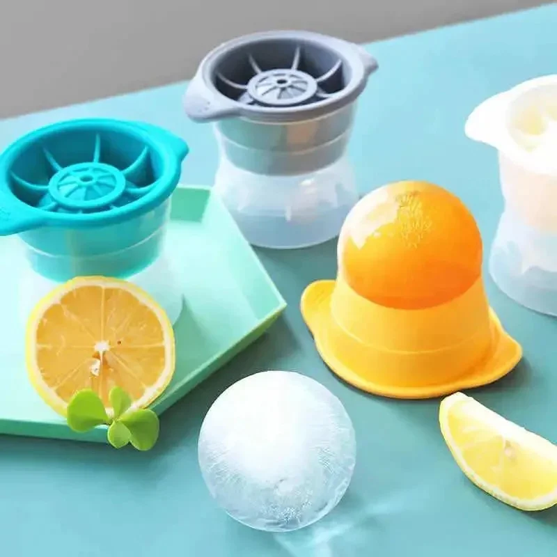 Whiskey Round Ice Cube Maker Silicone Ball Shape Spherical Ice Cube Mould Machine Quick Freezer Mold Tray Kitchen Gadgets silicone ice cube maker ice maker