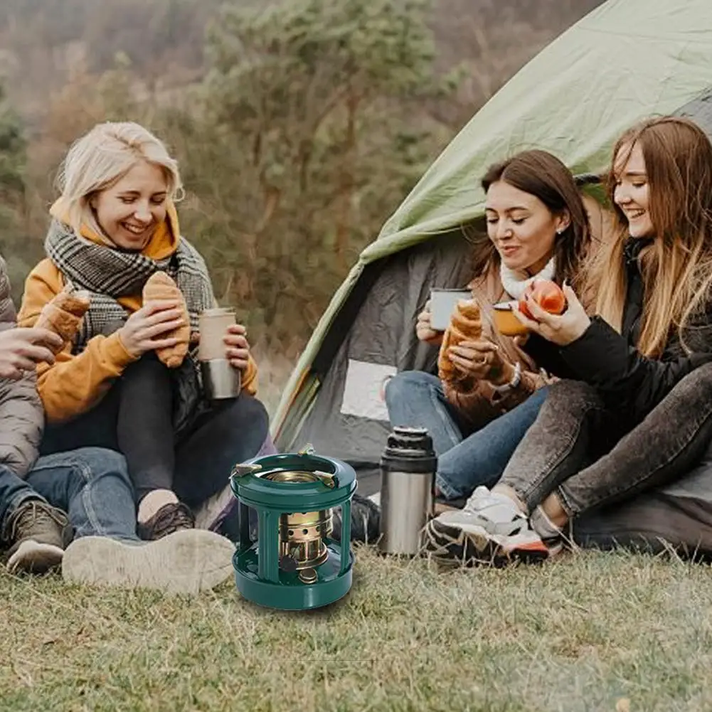 Camping-Kerosinofen, 8-Brenner, tragbar, winddicht, Heizung, Kochen im Freien, für 2–3 Personen, Picknick, sichere Verwendung, Premium-Qualität – Detail 5