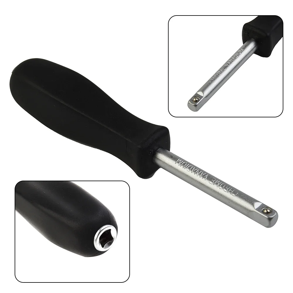 

Dual-purpose Small Connection Ratchet Small Wrenches Hole Slide Bottom Spinner 1/4 Handle Rod Connected 6.3mm Flying Square
