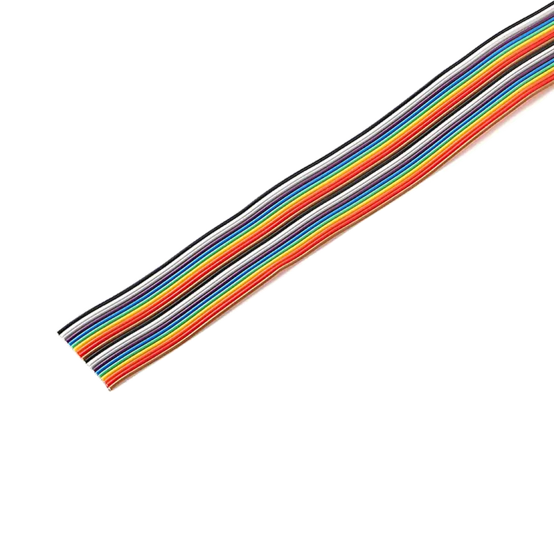 1/3/5Meter 6/8/10/16/18/20/26/34/40P 1.27mm Pitch Color Flat Ribbon Cable Rainbow DuPont Wire For IDC 2.54mm FC Connector - Image 6