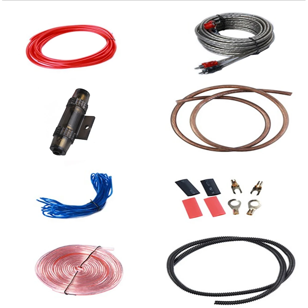 4GA Car Audio Wiring Kit Car Audio Cable Installation Kit 4GA Wires Cable