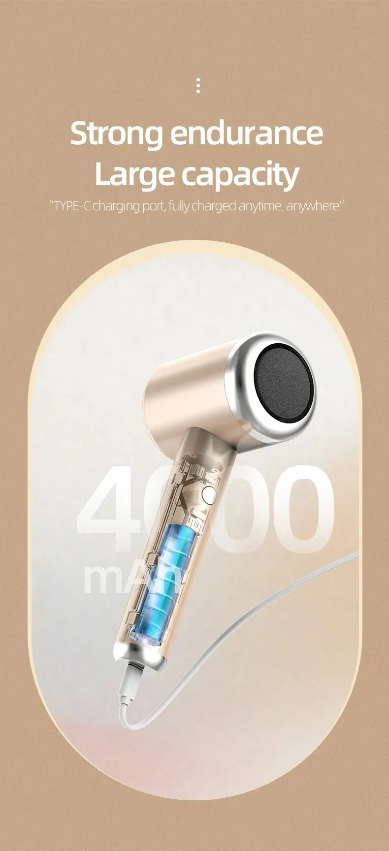 Râpe électrique pour pieds avec affichage de charge_voghion.com