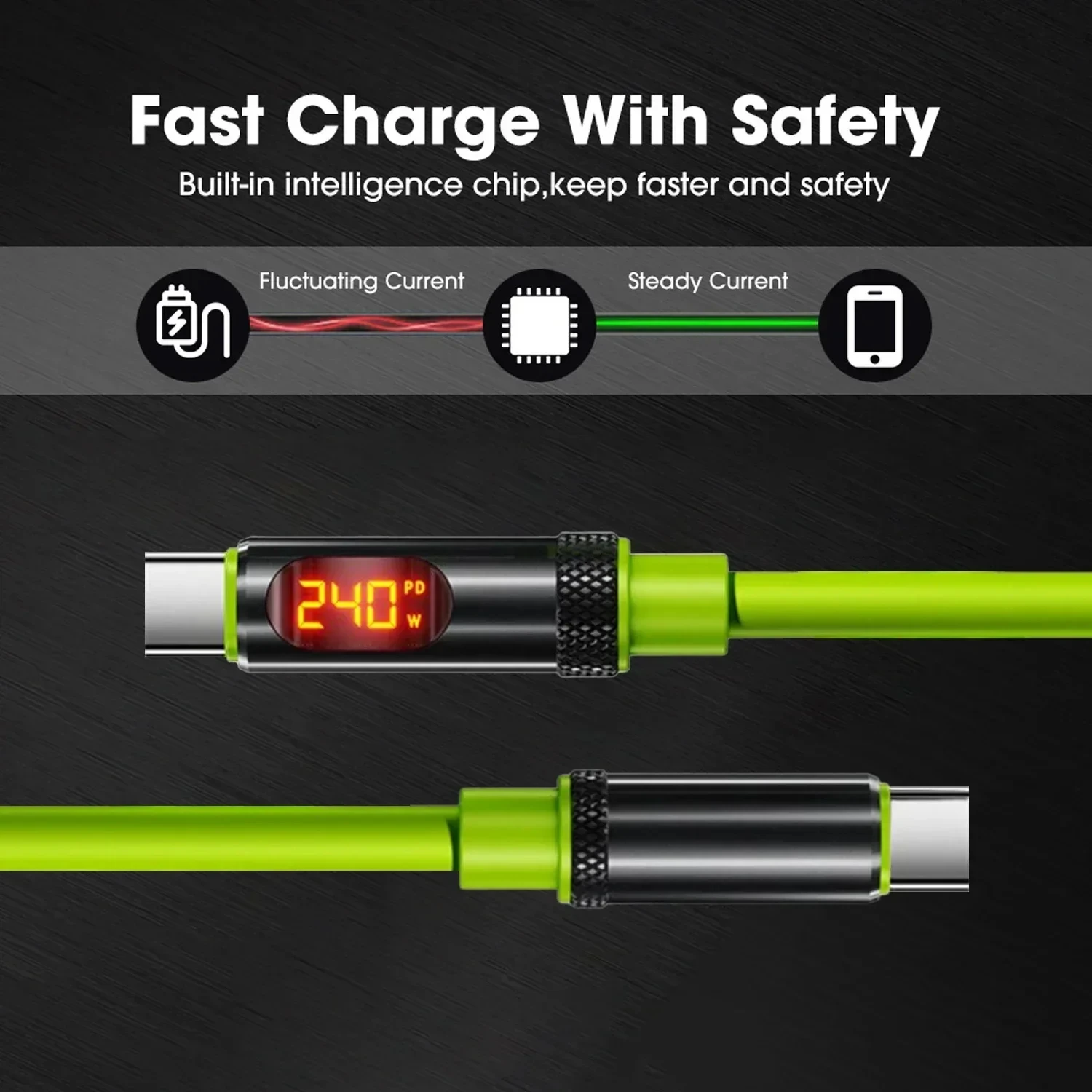 240W USB C to Type C 케이블 LED 디스플레이 고속 충전 케이블 듀얼 타입 C 충전기 데이터 케이블 아이폰 15 16 17 Pro Max 삼성용