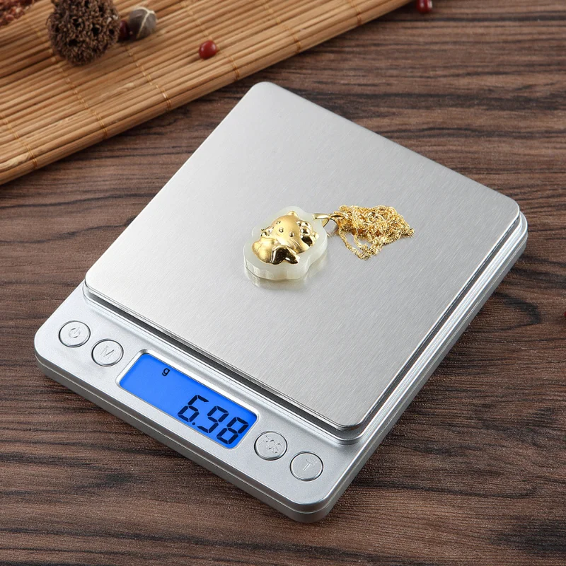 휴대용 가정용 미니 전자 포켓 저울, 도매 쥬얼리 저울, 0.01g, 500g, 주방 저울, 0.1g, 손바닥 저울