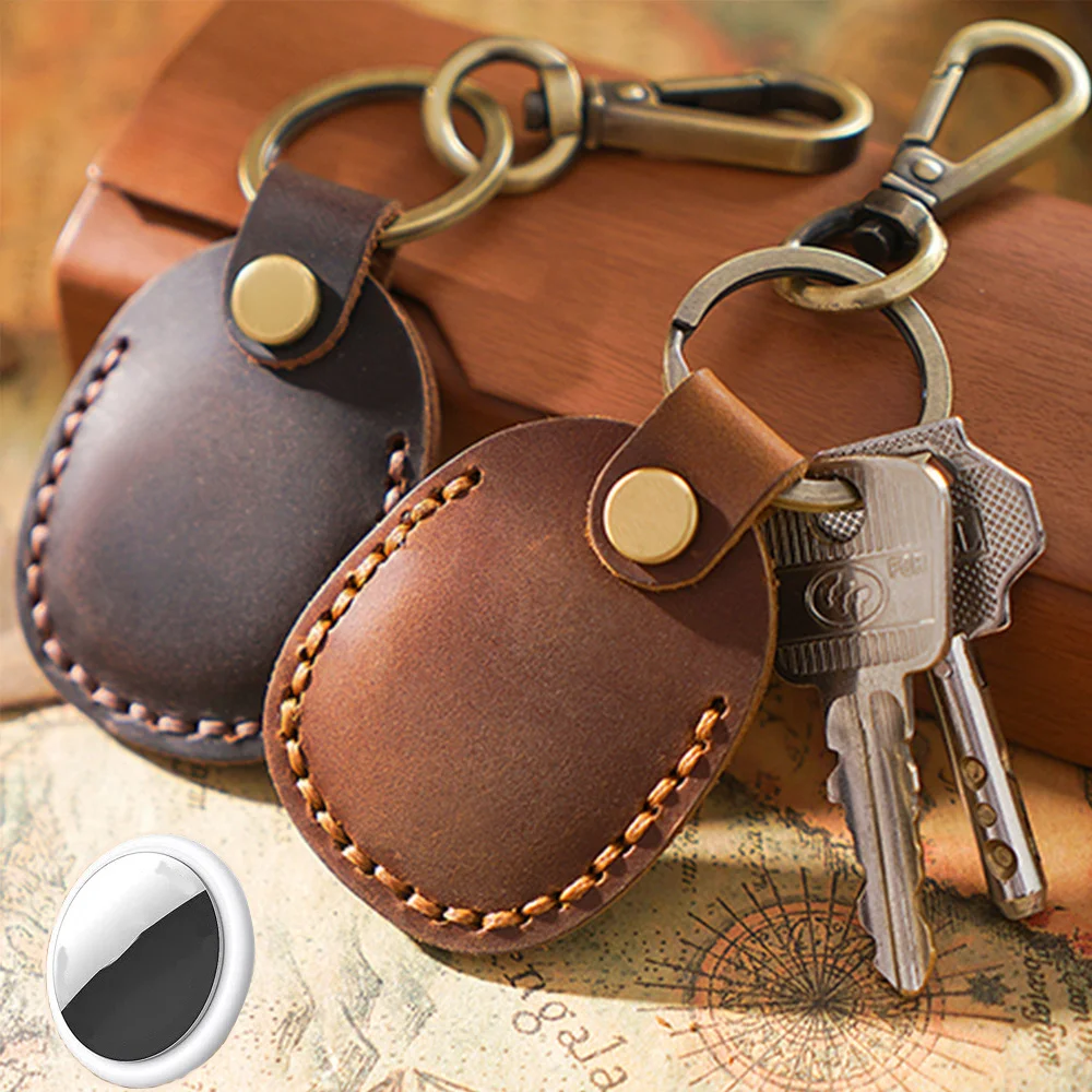 KeyringForAirtagsProtectiveCaseRetroHighQualityLeatherKeychainForAppleAnti-lostTrackerLocatorDeviceAccessories-AliExpress44