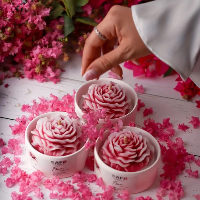 1pc Flower-Shaped Silicone Mold Candle Aromatherapy Clay Plaster Handmade Soap Crystal Glue Mold silicone mold
